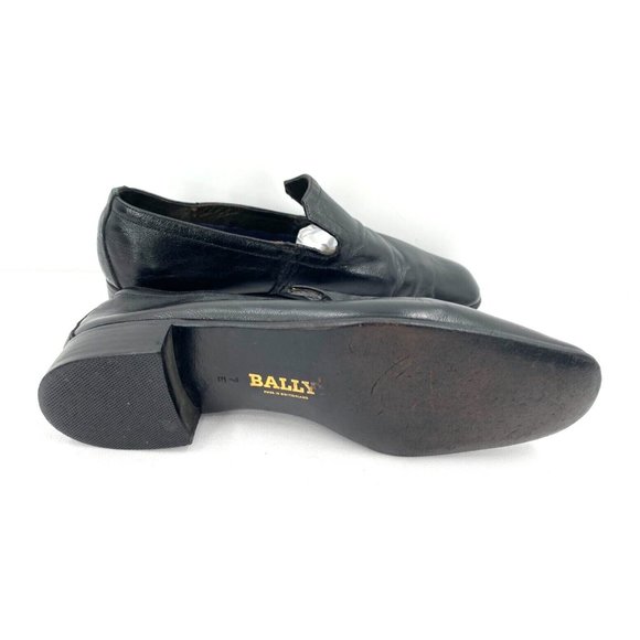 Men's BALLY of Switzerland JETSTREAM Black Leather Loafers Dress Shoes Sz 7 E - Picture 4 of 11